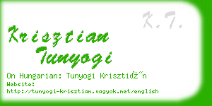 krisztian tunyogi business card